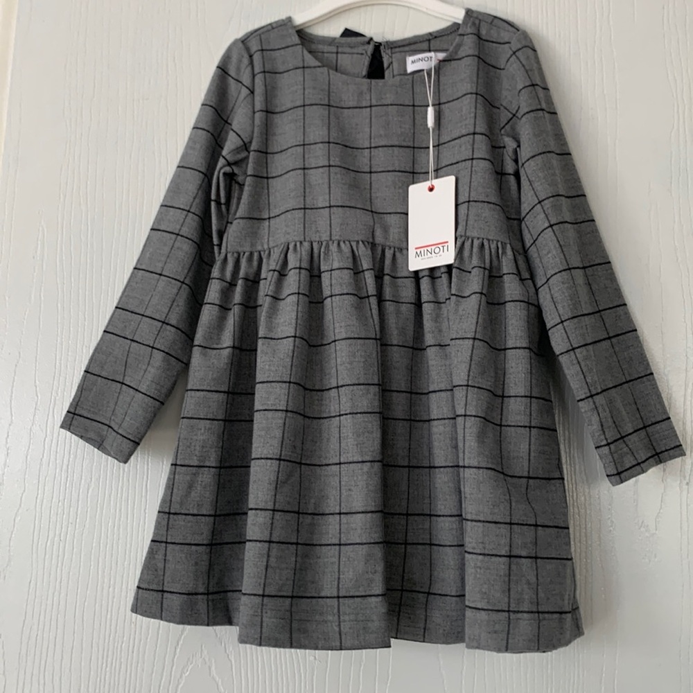 Minoti Flannel Now Back Dress NWT